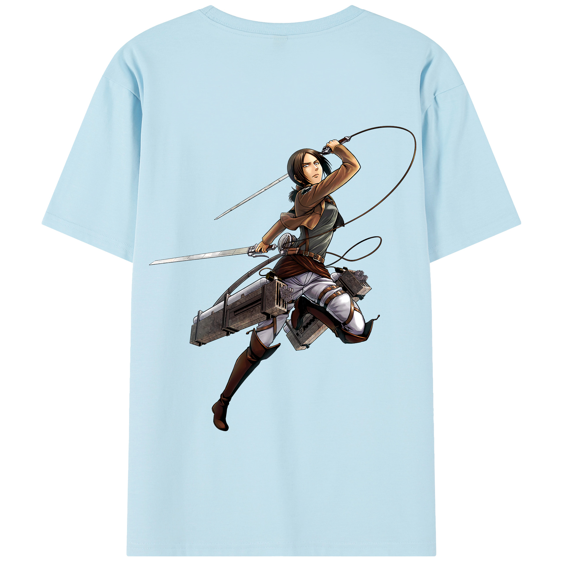（画像用） 進撃の巨人 Attack on Titan 綿100％半袖Tシャツ（背面プリント）
